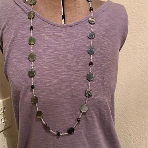 Long Black and Gray necklace